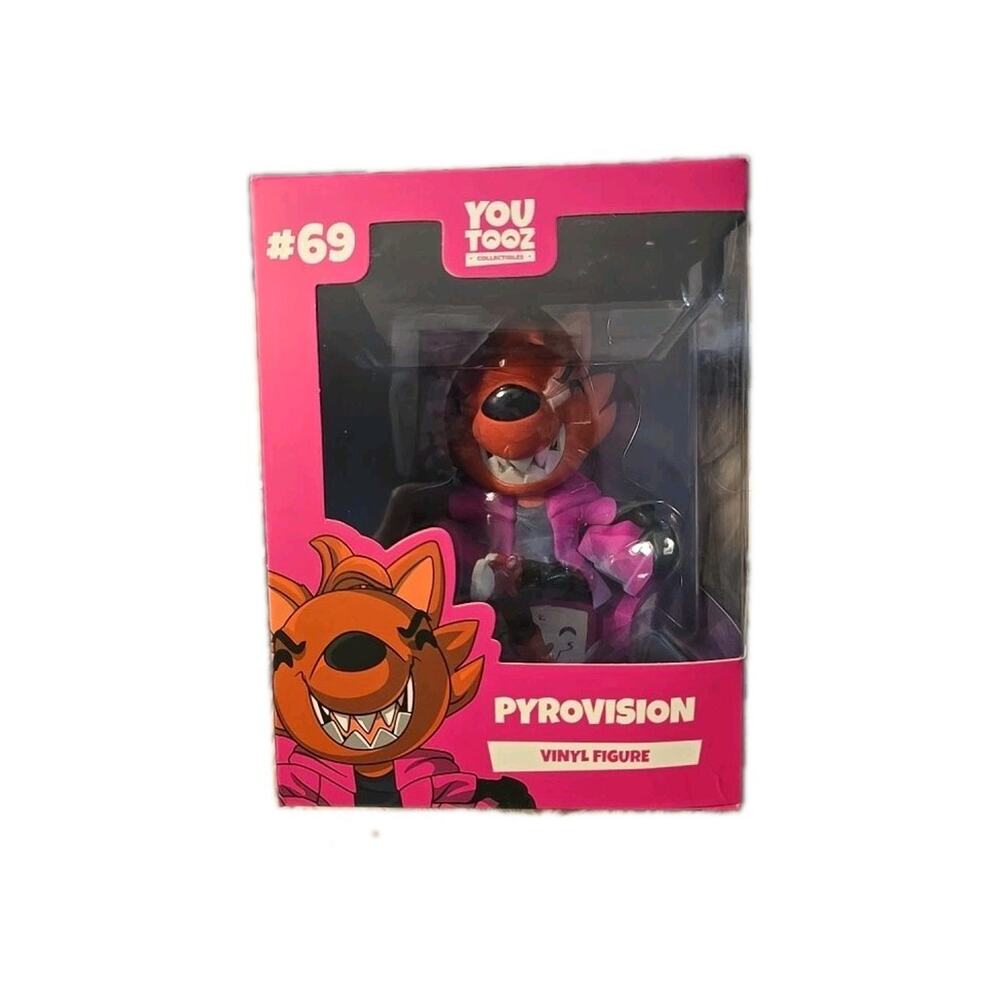 Youtooz Pyrovision Vinyl Figure Pink Black Red Collectible Original Unopened #69